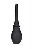Черный силиконовый анальный душ A-toys с гладким наконечником - фото 1404925