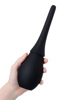 Черный силиконовый анальный душ A-toys с гладким наконечником - фото 1404926