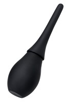Черный силиконовый анальный душ A-toys с гладким наконечником - фото 95423