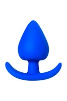 Синяя коническая пробочка из силикона - 11,5 см.  - фото 1364542