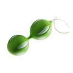 Зеленые вагинальные шарики со шнурочком - фото 95482