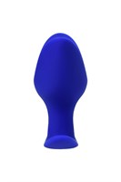 Синяя силиконовая расширяющая анальная втулка Bloom - 9,5 см. - фото 1405001