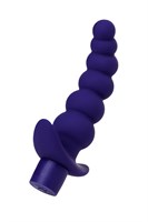 Фиолетовый силиконовый анальный вибратор Dandy - 13,5 см. - фото 1405049