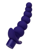 Фиолетовый силиконовый анальный вибратор Dandy - 13,5 см. - фото 188159