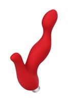 Красный силиконовый вибростимулятор простаты Proman - 12,5 см. - фото 188168