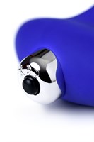 Синий силиконовый вибростимулятор простаты Stroman - 14,5 см. - фото 67831