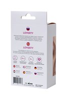 Розовая силиконовая анальная пробка Loverty - 8 см. - фото 1405126