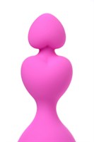Розовая силиконовая анальная пробка Loverty - 8 см. - фото 1405127