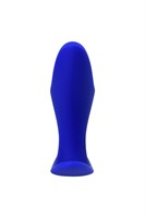 Синяя силиконовая расширяющая анальная пробка Bloom - 8,5 см. - фото 1405139