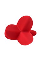 Красная силиконовая расширяющая анальная пробка Flower - 9 см. - фото 1364604