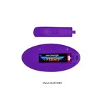 Фиолетовый U-образный вибратор для пар Bill с пультом ДУ - фото 1337346
