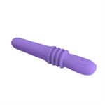 Фиолетовый вибратор Susie с возвратно-поступательными движениями - 25,2 см. - фото 67936