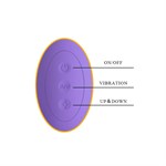 Фиолетовый вибратор Susie с возвратно-поступательными движениями - 25,2 см. - фото 67937