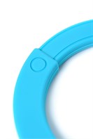 Голубые силиконовые наручники A-Toys без ключа - фото 1364676