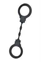 Черные силиконовые наручники A-Toys без ключа - фото 67962