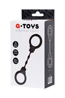Черные силиконовые наручники A-Toys без ключа - фото 1364681
