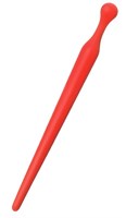 Красный силиконовый уретральный плаг - 10 см. - фото 1405410