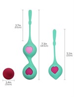Набор из 4 вагинальных разновесных шариков Grace - фото 167535