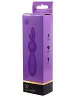 Фиолетовый мини-вибратор Emily с ушками - 16 см. - фото 167895
