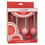 Набор из 6 вагинальных шариков-клубничек Kegel Training Set Strawberry - фото 163346