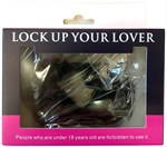 Черные меховые наручники Love с ключиками - фото 164045