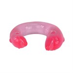 Розовый двойной фаллоимитатор Dolphin - 30,5 см. - фото 96927