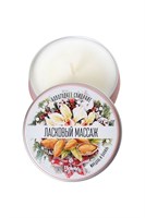 Массажная свеча «Ласковый массаж» с ароматом миндаля и ванили - 30 мл. - фото 1424242
