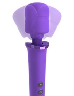 Фиолетовый вибромассажер Rechargeable Power Wand - фото 167438
