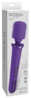 Фиолетовый вибромассажер Rechargeable Power Wand - фото 167439