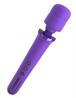 Фиолетовый вибромассажер Rechargeable Power Wand - фото 167436