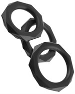 Набор из 3 граненых эрекционных колец C-Ringz Silicone Designer Stamina Set - фото 167457