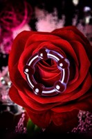 Фиолетовое эрекционное кольцо на пенис с бусинами 140789