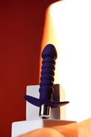 Фиолетовый анальный вибратор Condal - 14 см. - фото 1364889