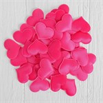 Набор ярко-розовых декоративных сердец - 50 шт. - фото 268004