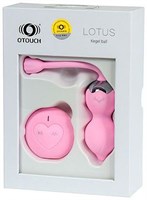 Розовые вагинальные шарики LOTUS с пультом ДУ - фото 171598