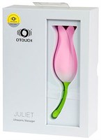 Розовый клиторальный стимулятор-тюльпан JULIET - фото 171601