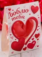 Красная романтичная свеча-сердце  Люблю  - фото 172917