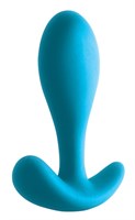 Голубая каплевидная анальная пробка Ace I Plug - 10,2 см. - фото 97451
