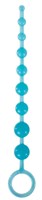 Голубая анальная цепочка-елочка Pleasure Beads - 30 см. - фото 192238