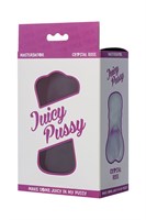 Прозрачный реалистичный мастурбатор Juicy Pussy Crystal Rose - фото 192263