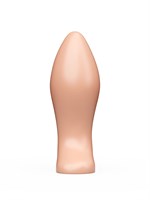 Телесная анальная пробка с широким основанием - 9 см. 143101