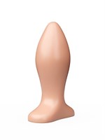 Телесная анальная пробка с широким основанием - 9 см. 143101
