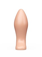 Телесная анальная пробка с широким основанием - 9 см. 143101