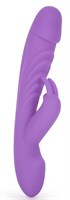 Фиолетовый вибромассажер-кролик с 10 режимами вибрации - 24 см. - фото 172788