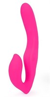 Ярко-розовый безремневой страпон NAMI - фото 171861