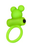 Зеленое виброкольцо на пенис A-Toys - фото 168513