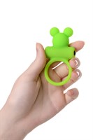 Зеленое виброкольцо на пенис A-Toys - фото 168515