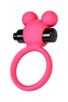 Розовое виброкольцо на пенис A-Toys - фото 166130