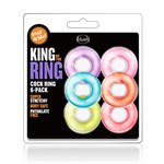 Набор из 6 эрекционных колец King of the Ring - фото 1430002
