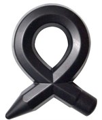 Чёрное силиконовое эрекционное кольцо RINGS LIQUID SILICONE 146646 - фото 97792